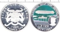Продать Монеты Бенин 1000 франков 1997 Серебро