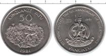 Продать Монеты Вануату 50 вату 1981 Медно-никель