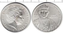 Продать Монеты Гернси 1 фунт 2002 Серебро