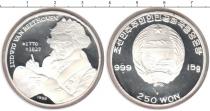 Продать Монеты Корея 250 вон 1999 Серебро