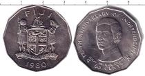 Продать Монеты Фиджи 50 центов 1980 Медно-никель