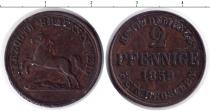 Продать Монеты Брауншвайг-Вольфенбюттель 2 пфеннига 1859 Медь