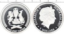 Продать Монеты Австралия 5 долларов 2007 Серебро