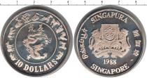 Продать Монеты Сингапур 10 долларов 1988 Серебро