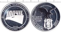 Продать Монеты Турция 20000000 лир 2003 Серебро