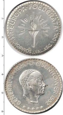 Продать Монеты Европа 1/2 доллара 1952 Серебро