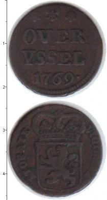 Продать Монеты Нидерландская Индия 1 дьюит 1769 Медь