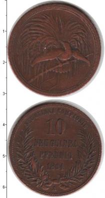 Продать Монеты Новая Гвинея 10 пфеннигов 1891 Медь