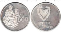 Продать Монеты Кипр 500 милс 1975 Серебро