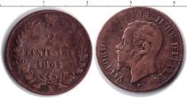Продать Монеты Италия 20 сентесим 1862 Медь