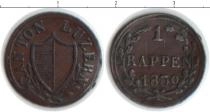 Продать Монеты Люцерн 1 рапп 1830 Медь