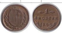 Продать Монеты Швейцария 1 ангстер 1843 Медь