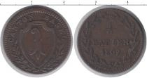 Продать Монеты Швейцария 1/ 2 батцена 1809 Медь