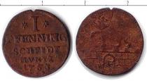 Продать Монеты Анхальт 1 пфенниг 1753 Медь