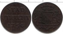 Продать Монеты Нидерланды Номинал 1754 Медь