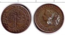 Продать Монеты Сейшелы 1 цент 1892 Медь