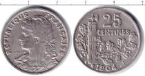 Продать Монеты Франция 25 сентим 1904 Медно-никель