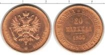 Продать Монеты Финляндия 20 марок 1904 Золото