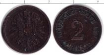 Продать Монеты Пруссия 2 пфеннига 1877 Медь