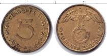 Продать Монеты Третий Рейх 1 пфенниг 1938 Медь