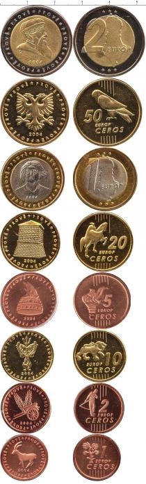 Продать Подарочные монеты Албания Пробный евронабор 2004 2004 