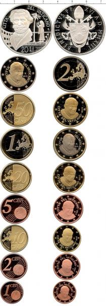 Продать Подарочные монеты Ватикан Евронабор 2013, Бенедикт 2013 