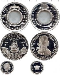 Продать Подарочные монеты Испания Пруф-сет 2013 2013 Серебро