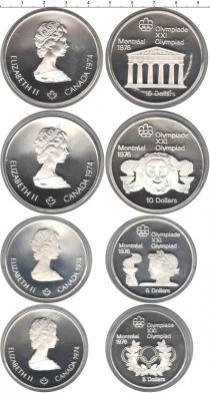 Продать Подарочные монеты Канада Олимпийские игры в Монреале 1976 1974 Серебро