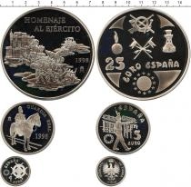 Продать Подарочные монеты Испания Вооруженные силы Испании 1998 Серебро