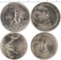 Продать Подарочные монеты Сан-Марино Олимпийские игры 1984 Серебро