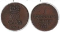 Продать Монеты Пруссия 1 пфенниг 1761 Медь
