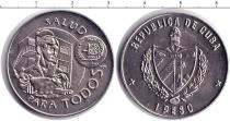 Продать Монеты Куба 1 песо 1989 Медно-никель