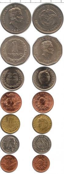 Продать Наборы монет Колумбия Колумбия 1959-1978 0 