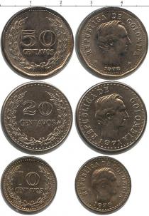 Продать Наборы монет Колумбия Колумбия 1971-1978 0 Медно-никель