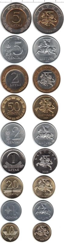 Продать Наборы монет Литва Литва 1991-2010 0 