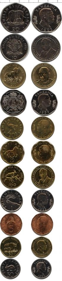 Продать Наборы монет Танзания Танзания 1976-2012 0 