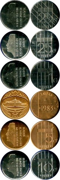 Продать Наборы монет Нидерланды Набор монет 1983 года 1983 