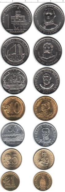Продать Наборы монет Парагвай Парагвай 1992-2008 0 