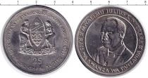 Продать Монеты Танзания 25 шиллингов 1985 Медно-никель