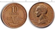 Продать Монеты Сомали 10 франков 1965 
