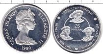 Продать Монеты Каймановы острова 25 долларов 1980 Серебро