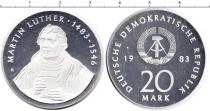 Продать Монеты ГДР 20 марок 1983 Серебро