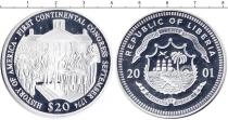 Продать Монеты Либерия 20 долларов 2001 Серебро