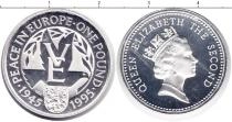 Продать Монеты Великобритания 1 фунт 1995 Серебро