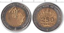 Продать Монеты Западно-Африканский Союз 250 франков 1996 Биметалл