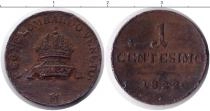 Продать Монеты Италия 1 сентесимо 1822 Медь