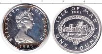 Продать Монеты Остров Мэн 1 фунт 1983 Серебро