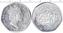 Продать Монеты Остров Мэн 50 пенсов 1993 Серебро