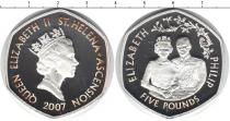Продать Монеты Остров Святой Елены 5 фунтов 2007 Серебро