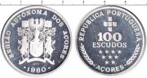 Продать Монеты Португалия 100 эскудо 1980 Серебро
